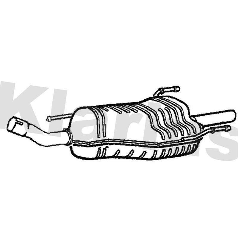 Klarius Box With Tail Pipe Rear fits Hyundai I20 I 2008-2015 1.4