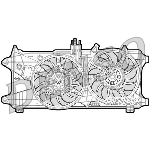 Denso Engine Cooling Fan fits Fiat Doblo 2001 on 1.9