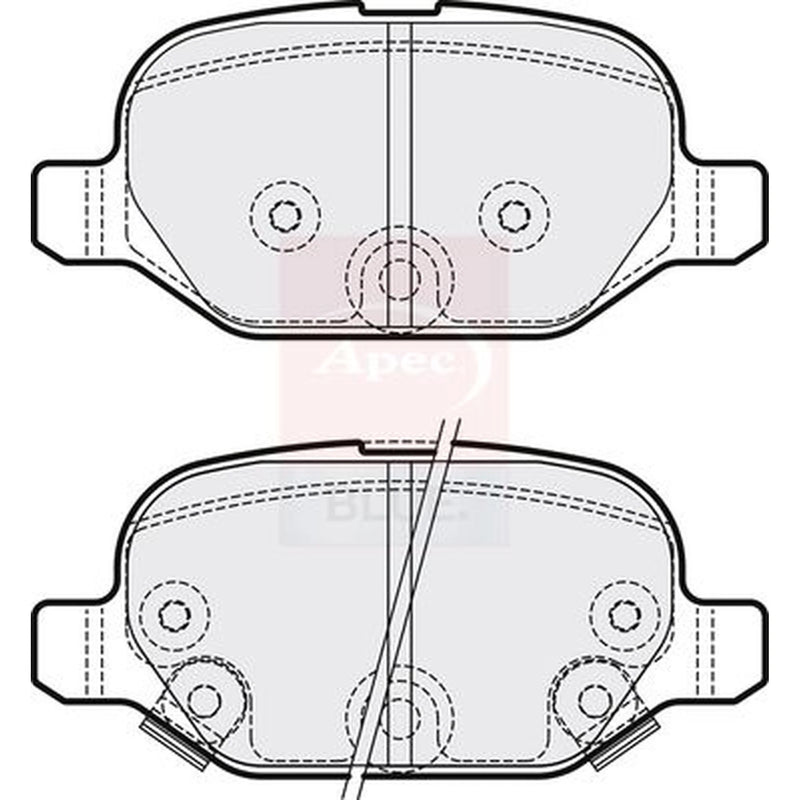 Apec Rear Brake Pad Set PD3289