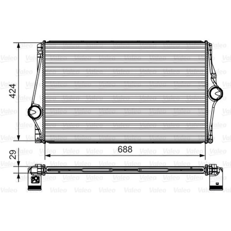 Valeo Intercooler (Charge Air Cooler) 818282