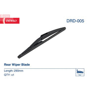 Denso Rear Wiper Blades fits Abarth 500 / 595 / 695 2008 on 1.4