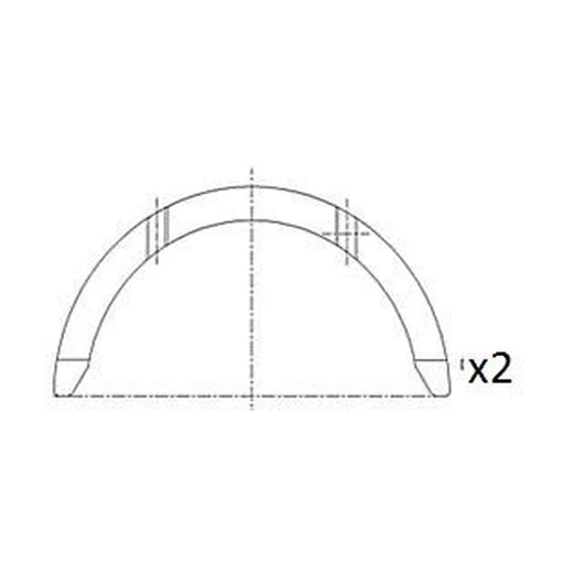 FAI Thrust Washer Set 89.8mm fits Mitsubishi Shogun Sport I 1997-1998 2.5