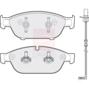 Apec Front Brake Vented Discs & Pads fits Audi A7 2011-2015 3.0