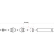 Apec Brake Hydraulic Hose Line Front fits BMW X1 2009-2015
