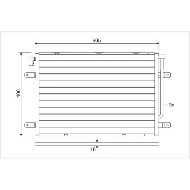 Valeo Air Conditioning Condenser 818190
