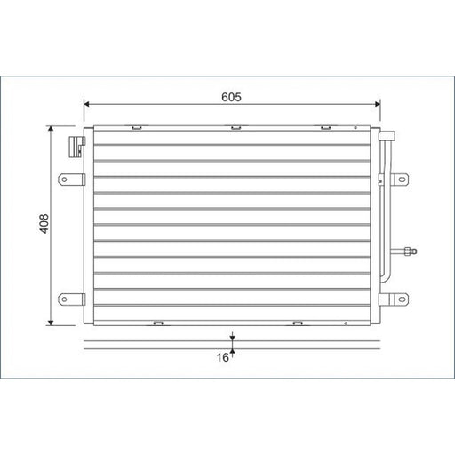 Valeo Air Conditioning Condenser 818190