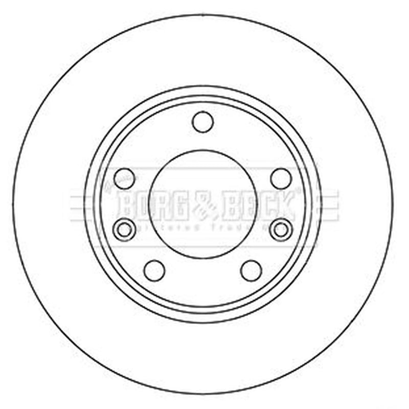 Borg & Beck Front & Rear Brake Discs & Pads fits Peugeot 308 II 2013-2021 1.6