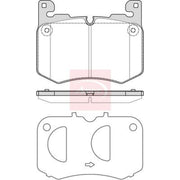 Apec Front Brake Pad Set fits Jaguar F-Pace 2018 on 5.0