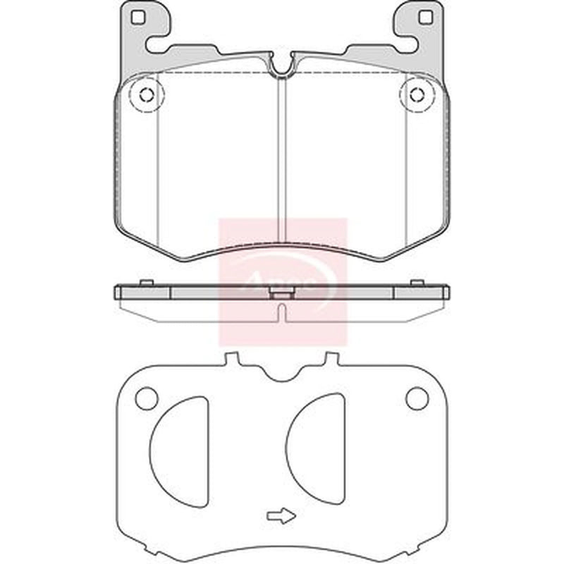 Apec Front Brake Pad Set PAD2344