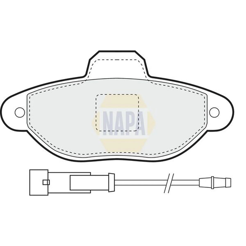 NAPA Front Brake Pad Set NBP1281
