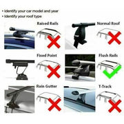 Aluminium Locking Roof Rack Cross Bars fits Ceed 2012-2021 SW 5 door Summit  - Dynamic Drive