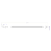 Juratek Brake Hydraulic Hose Line Rear fits Kia Rio III 2011-2017