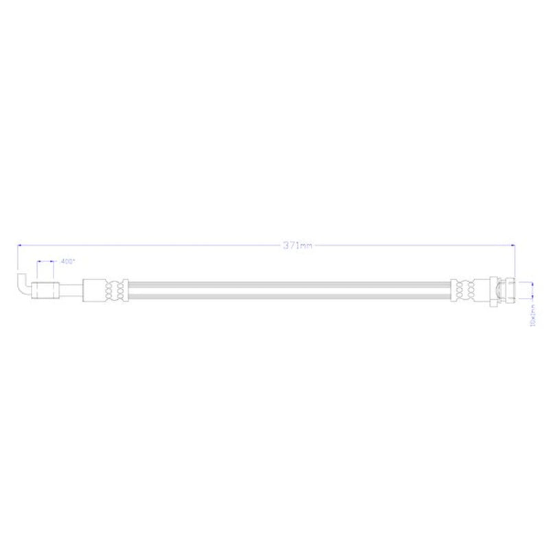 Juratek Brake Hydraulic Hose Line Rear fits Kia Rio III 2011-2017