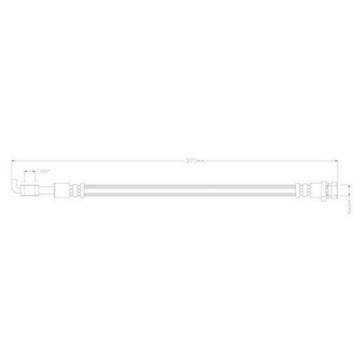 Juratek Brake Hydraulic Hose Line Rear fits Kia Rio III 2011-2017