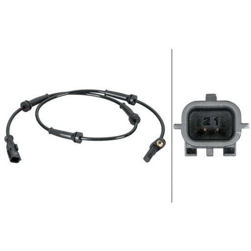 Hella ABS Wheel Speed Sensor Rear fits Nissan Primastar 2001-2006 1.9 2.0 2.5