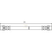 NAPA Brake Hydraulic Hose Line inner NBH1156
