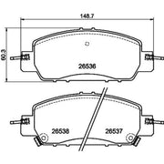 Mintex Front Brake Discs & Pads fits Honda Civic XI 2022 on 2.0