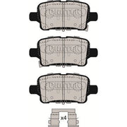 Juratek Rear Brake Pad Set fits Opel Astra K 2015-2021 1.0 1.2 1.4 1.5 1.6