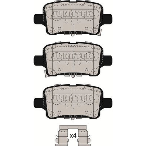 Juratek Rear Brake Pad Set fits Opel Astra K 2015-2021 1.0 1.2 1.4 1.5 1.6
