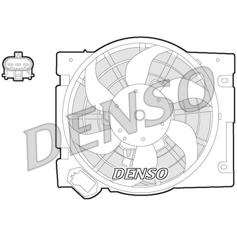 Denso Engine Cooling Fan fits Opel Astra G 1998-2009 1.2 1.4 1.6 1.7 1.8 2.0
