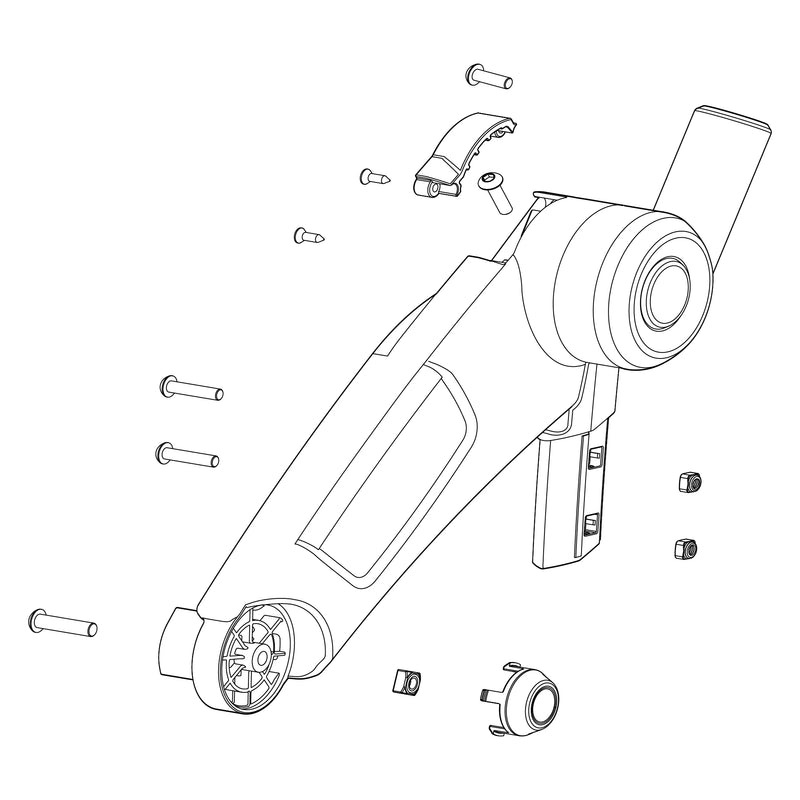 Thule Spare Upper Bracket - right - gray - Thule Chariot Lite 1540105347