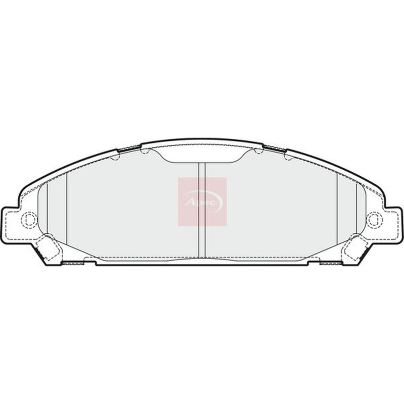 Apec Front Brake Pad Set fits Ford Usa Mustang 2015-2023 2.3