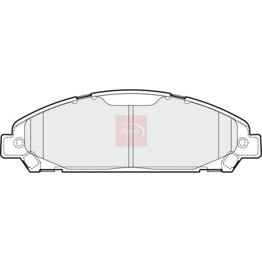 Apec Front Brake Pad Set fits Ford Usa Mustang 2015-2023 2.3