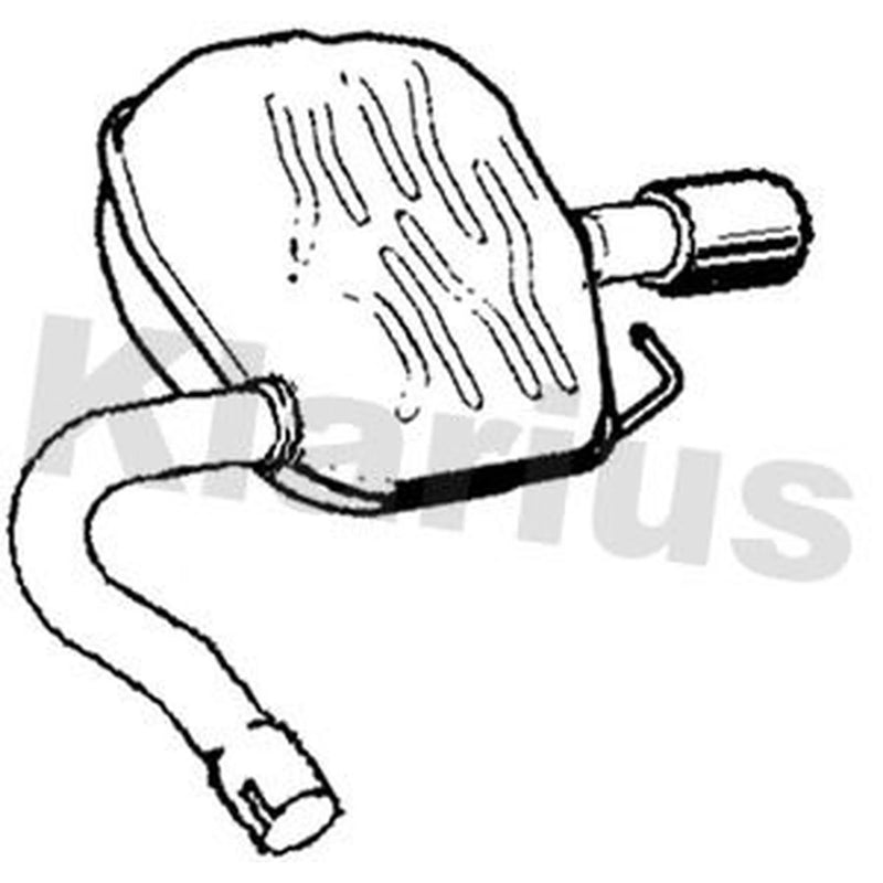 Klarius Box With Tail Pipe Rear fits Ford Mondeo IV 2008-2010 2.2