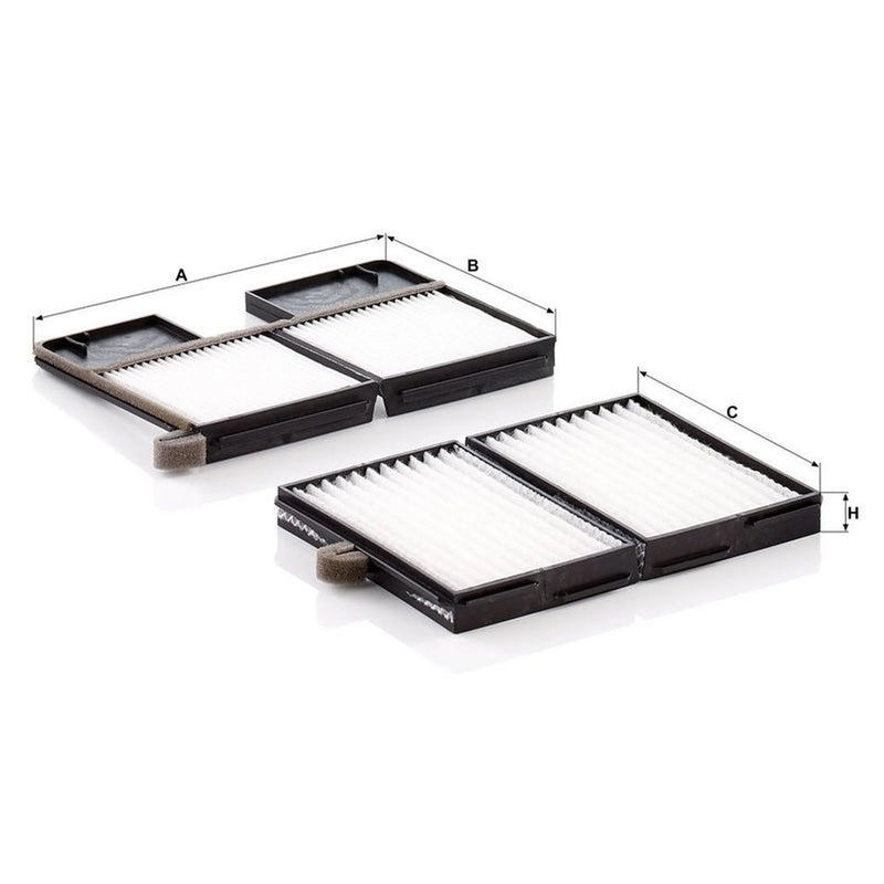 MANN-FILTER Cabin Air Filter (Pollen Filter) Driver's Side CU 21 001-2