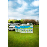 Maypole 3 Panel Poled Windbreak Summer Days 5m x 1.4m Maypole  - Dynamic Drive