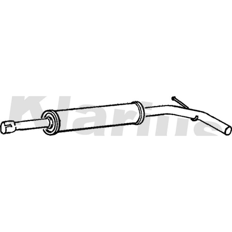 Klarius Box With Centre Pipe Centre fits Seat Cordoba 1993-2002 1.4 1.6 1.9