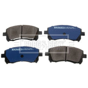 Borg & Beck Front & Rear Brake Discs & Pads fits Subaru Legacy 2002-2003 2.0