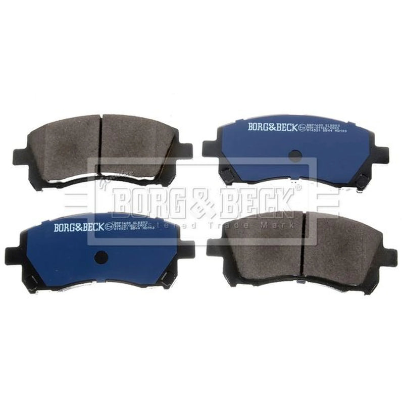 Borg & Beck Front & Rear Brake Discs & Pads fits Subaru Legacy 2002-2003 2.0
