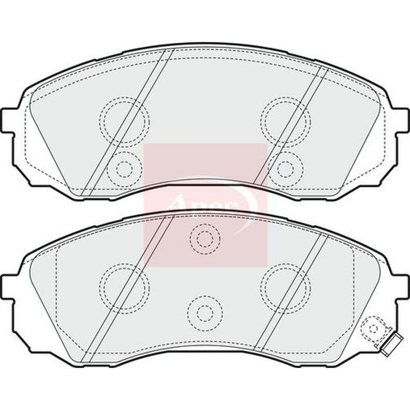 Apec Front Brake Vented Discs & Pads fits Kia Sedona 2006-2015 2.2 2.7 2.9