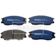 Borg & Beck Front & Rear Brake Discs & Pads fits Ssangyong Rodius I 2005 on