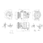 Hella Air Conditioning Compressor 8FK 366 202-031