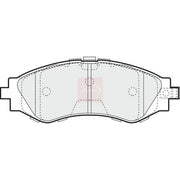 Apec Front Brake Pad Set fits Chevrolet Epica 2006-2011 2.0
