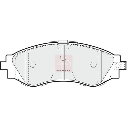 Apec Front Brake Pad Set fits Chevrolet Epica 2006-2011 2.0