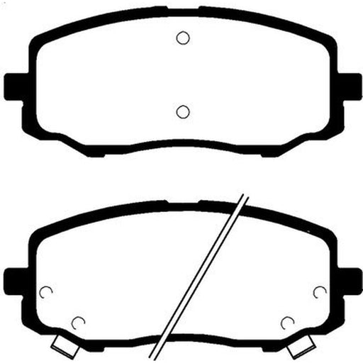 Abtex Front Brake Pad Set fits Hyundai I20 I 2008-2015 1.2