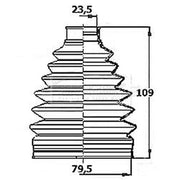 Borg & Beck Drive Shaft Bellow Kit Wheel Side Thermoplast BCB6151