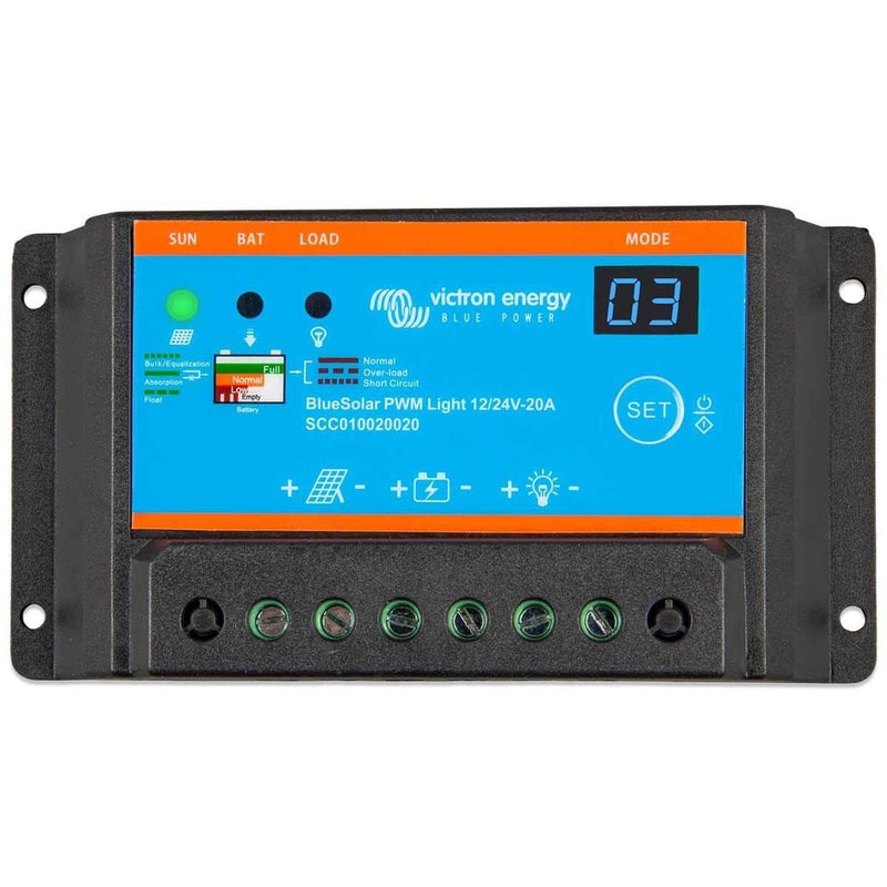 Victron Energy BlueSolar PWM Light Charge Controller (12V / 24V / 20A) Victron - UK Camping And Leisure