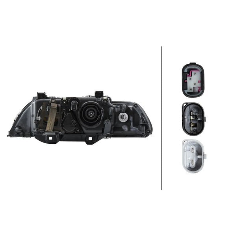 Hella Headlight Headlamp D2S/H7 Right fits BMW 5 1995-2004