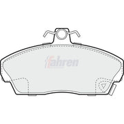 Fahren Front Brake Pad Set FBP3011