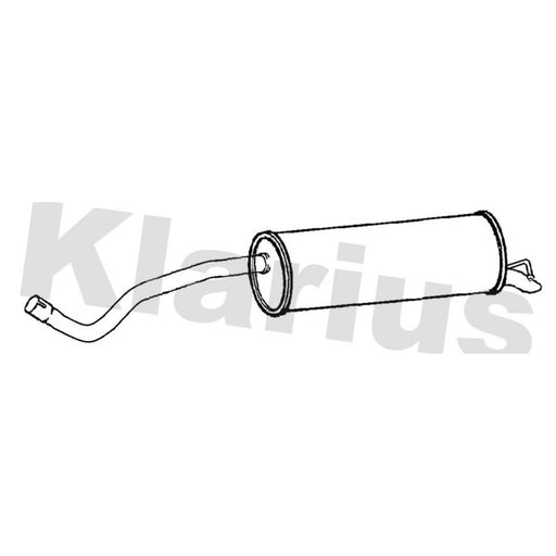 Klarius Box With Tail Pipe Rear fits Seat Ibiza 2015-2017 1.0 1.4