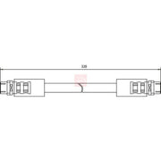 Apec Brake Hydraulic Hose Line Front fits Audi 100 C3 1989-1991 2.4