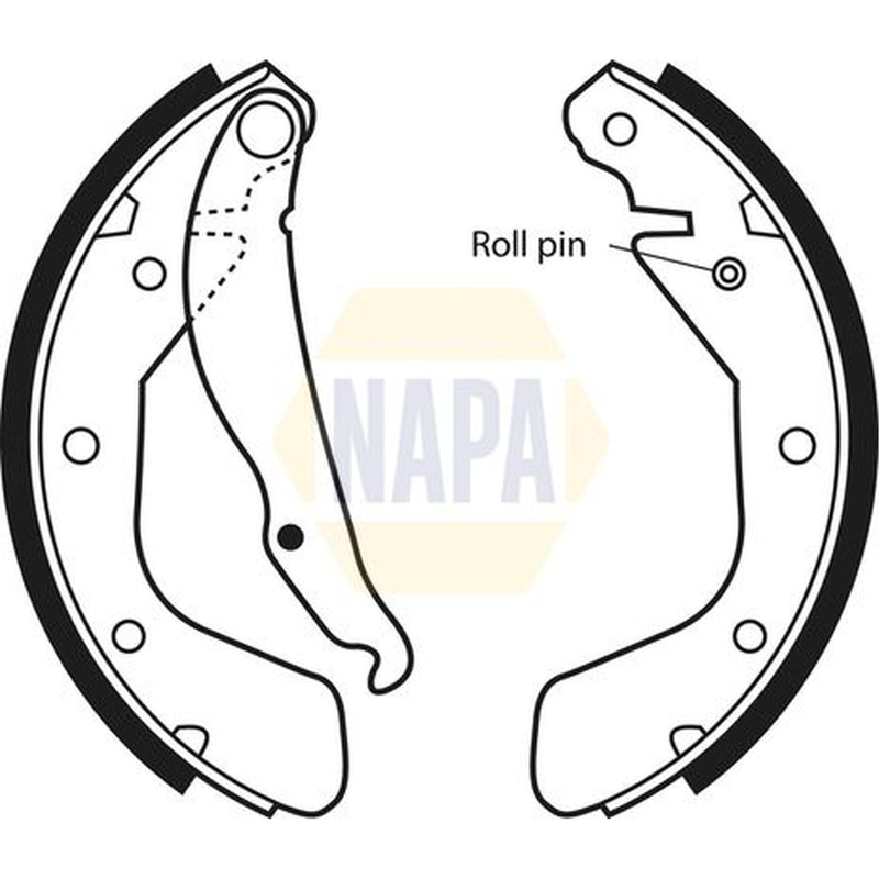 NAPA Brake Shoe Set Axle Kit fits Daewoo Espero 1991-1999 1.5 1.8 2.0