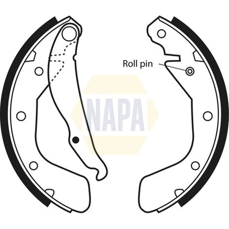 NAPA Brake Shoe Set Axle Kit NBS1017
