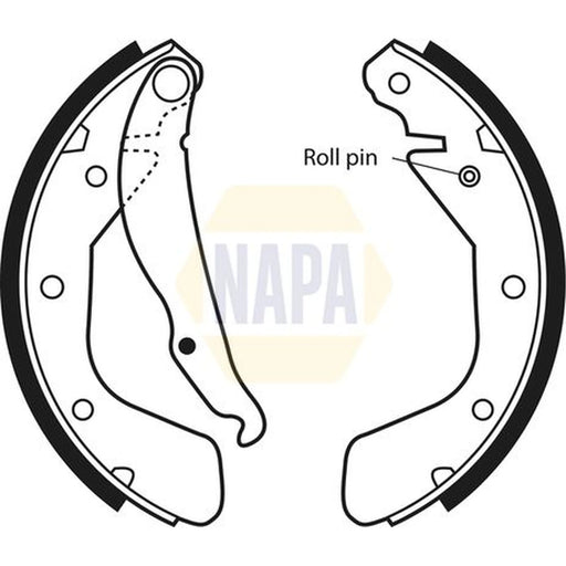 NAPA Brake Shoe Set Axle Kit NBS1017