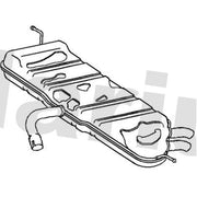 Klarius Box With Tail Pipe Rear fits VW Touran 2006-2010 1.4