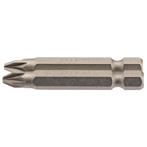 Draper PZ Type Insert Bit, 1/4" Hex, 50mm Long, No.2 (Pack of 2) 64228 Draper - Dynamic Drive